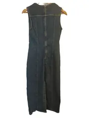 Vorschaubild 2 von Damen Jeanskleid Blau Gr. S Casual Midikleid Sommer Baumwolle