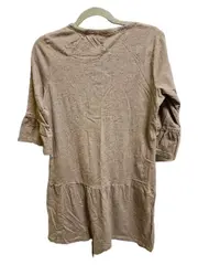 Vorschaubild 2 von Damen Jerseykleid Rüschenärmel Gr. 38/M Grau Meliert Casual