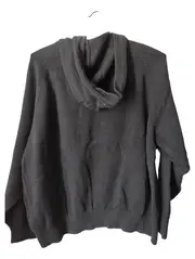 Vorschaubild 2 von EDC Damen Kapuzenpullover Gr. 36/S Grau Blumenstickerei Hoodie