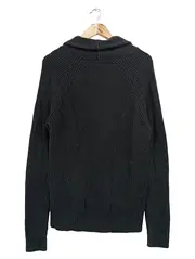 Vorschaubild 2 von Damen Strickjacke Grau 36/S Klassisch Casual Baumwolle Polyacryl