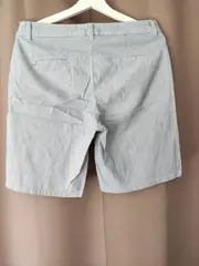Vorschaubild 2 von Damen Shorts Gr. 38 Blau Gestreift Casual Bermuda Baumwolle Elasthan