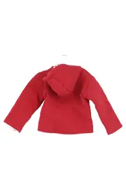 Vorschaubild 2 von Kinder Steppjacke Rot Gr. 74 Klassisch Gesteppt Kapuze Stickerei