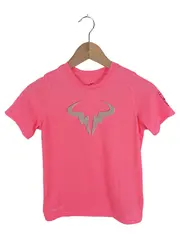 Vorschaubild 1 von Kinder Sport Shirt T-Shirt Nadal Logo Pink Gr. 147 Polyester Dri-Fit