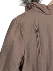 Vorschaubild 3 von Damen Parka Gr. 40/L Braun Outdoor Kapuze Fellbesatz