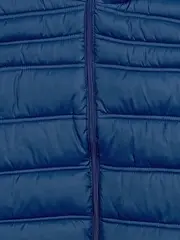 Vorschaubild 2 von Boys Steppweste Kinder Gr. 152 Blau Kapuze Reißverschluss