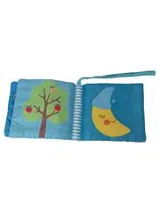 Vorschaubild 1 von Motorikspielzeug Stoffbuch Esel Mond Baum Baby Kinder Mehrfarbig