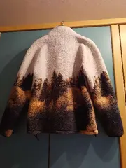Vorschaubild 2 von Fleecejacke Waldmotiv Herren Gr. XS Outdoor Sherpa