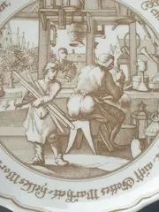 Vorschaubild 2 von Sammelteller Der Flaschner Porzellan Braun 20cm