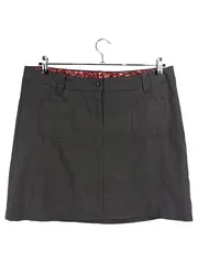 Vorschaubild 1 von Damen Faltenrock Midirock Uni Grau Gr. 44 Freizeit Polyester