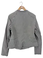 Vorschaubild 2 von Damen Leichte Jacke Gr. 42/XL Grau Klassisch Elegant