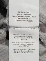 Vorschaubild 5 von Damen Leichte Jacke Gr. 42/XL Grau Klassisch Elegant