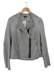 Vorschaubild 1 von Damen Leichte Jacke Gr. 42/XL Grau Klassisch Elegant