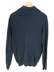 Vorschaubild 3 von Herren Strickjacke Schwarz M Langarm Reißverschluss Casual Baumwolle