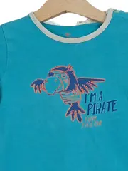 Vorschaubild 2 von Baby Langarmshirt Gr. 80 Türkis Papagei Pirat Motiv Jungen