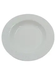 Vorschaubild 1 von Suppenteller tief Ornamentrand Weiß Porzellan 22cm
