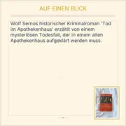 Vorschaubild 2 von Tod im Apothekenhaus von Wolf Serno Historischer Kriminalroman Taschenbuch