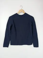 Vorschaubild 3 von Damen Pullover Gr. 36/S Blau Casual Strick V-Ausschnitt