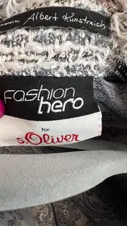 Vorschaubild 2 von Fashion Hero Damen Tweed Blazer Gr. 40 Rosa Meliert Jacke