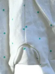 Vorschaubild 5 von Baby Mädchen Leggings Hose Gr. 62 Weiß Punkte Türkis