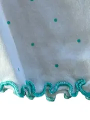 Vorschaubild 4 von Baby Mädchen Leggings Hose Gr. 62 Weiß Punkte Türkis