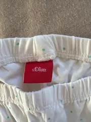 Vorschaubild 6 von Baby Mädchen Leggings Hose Gr. 62 Weiß Punkte Türkis