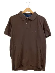Vorschaubild 1 von Herren Poloshirt Braun Gr. 50, L Slim Fit Baumwolle Kurzarm