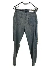 Vorschaubild 2 von Destroyed Jeans Damen W26/32 Hellblau Ripped High Waist Straight