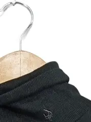 Vorschaubild 4 von Damen Rollkragen Top Kurzarm Rippstrick Schwarz Gr. M