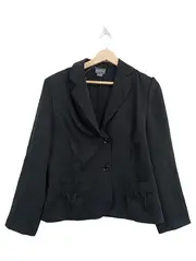 Vorschaubild 1 von Damen Business Blazer Gr. 42 Schwarz Polyester Elasthan