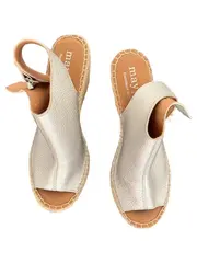 Vorschaubild 2 von Sandaletten Damen 39 Silber Keilabsatz Espadrilles