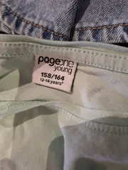 Vorschaubild 3 von T-Shirt Mädchen Grün Pferde Motiv Gr. 158 Baumwolle Kurzarm