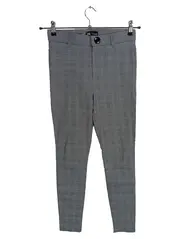 Vorschaubild 1 von Damen Anzughose Kariert Business Grau Größe 38 Slim Fit