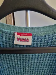 Vorschaubild 4 von Kinder Strickjacke Türkis Gr. 164 Strukturmuster Casual Langarm