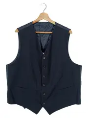 Vorschaubild 1 von Anzugweste Herren Gr. 44/XS Schwarz Elegant Business Schurwolle