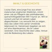 Vorschaubild 3 von Ein ganzes halbes Jahr DVD Liebesfilm Emilia Clarke Sam Claflin FSK 12