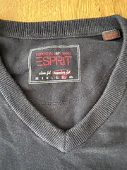 Vorschaubild 4 von Herren Pullover V-Ausschnitt Blau Baumwolle Gr. XXL Basic