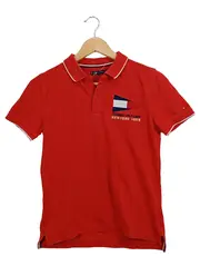 Vorschaubild 1 von Poloshirt Kinder Rot Gr. 152 Casual Logo-Print