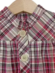 Vorschaubild 2 von Kinder Freizeitkleid kariert Gr. 78/80 Baumwolle Mädchen Casual