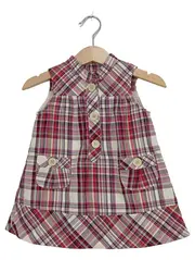 Vorschaubild 1 von Kinder Freizeitkleid kariert Gr. 78/80 Baumwolle Mädchen Casual