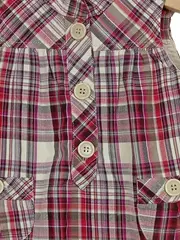 Vorschaubild 4 von Kinder Freizeitkleid kariert Gr. 78/80 Baumwolle Mädchen Casual