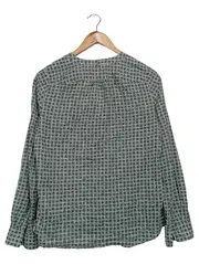 Vorschaubild 2 von MARC O POLO Damen Bluse 34/XS Grün Grafisch Langarm Baumwolle Vintage