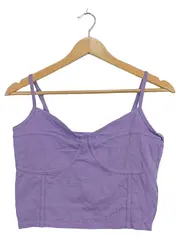 Vorschaubild 1 von Damen Top mit Trägern Lila Gr. 40 L Cropped Casual