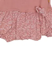 Vorschaubild 3 von Baby Body Mädchen Gr. 68 Rosa Blumenmuster Applikation