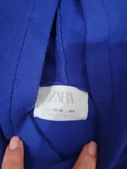 Vorschaubild 3 von Kinder Kapuzenpullover Blau Gr. 164 Baumwolle Hoodie Casual