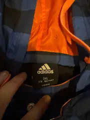 Vorschaubild 2 von Herren Trainingsjacke Kariert Kapuze Blau Schwarz XXL