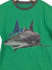 Vorschaubild 2 von Kids T-Shirt Hai Motiv Grün Gr. 140/146 Kurzarm Jungen