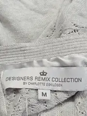 Vorschaubild 3 von Damen Freizeitkleid Strickmuster Grau Gr. 38/M Elegant