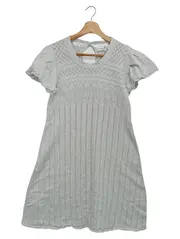 Vorschaubild 1 von Damen Freizeitkleid Strickmuster Grau Gr. 38/M Elegant