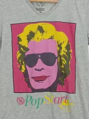 Vorschaubild 4 von Damen T-Shirt Pop Art Print Grau Gr. XS Streetwear