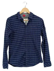 Vorschaubild 1 von Freizeithemd Kinder Gr. 164 Blau Kariert Langarm Casual